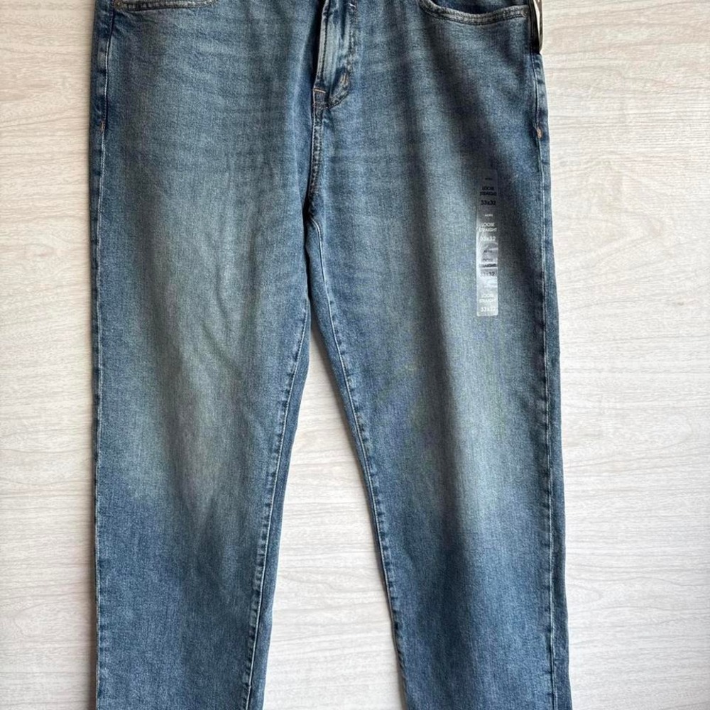 Blue straight leg jeans #casual NWT Aero 33x32
